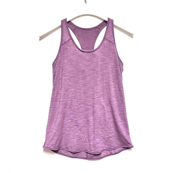 Lululemon Essential Tank Top SZ 6 Heathered Vintage Plum Womens Workout Gym Yoga - Picture 3 of 10